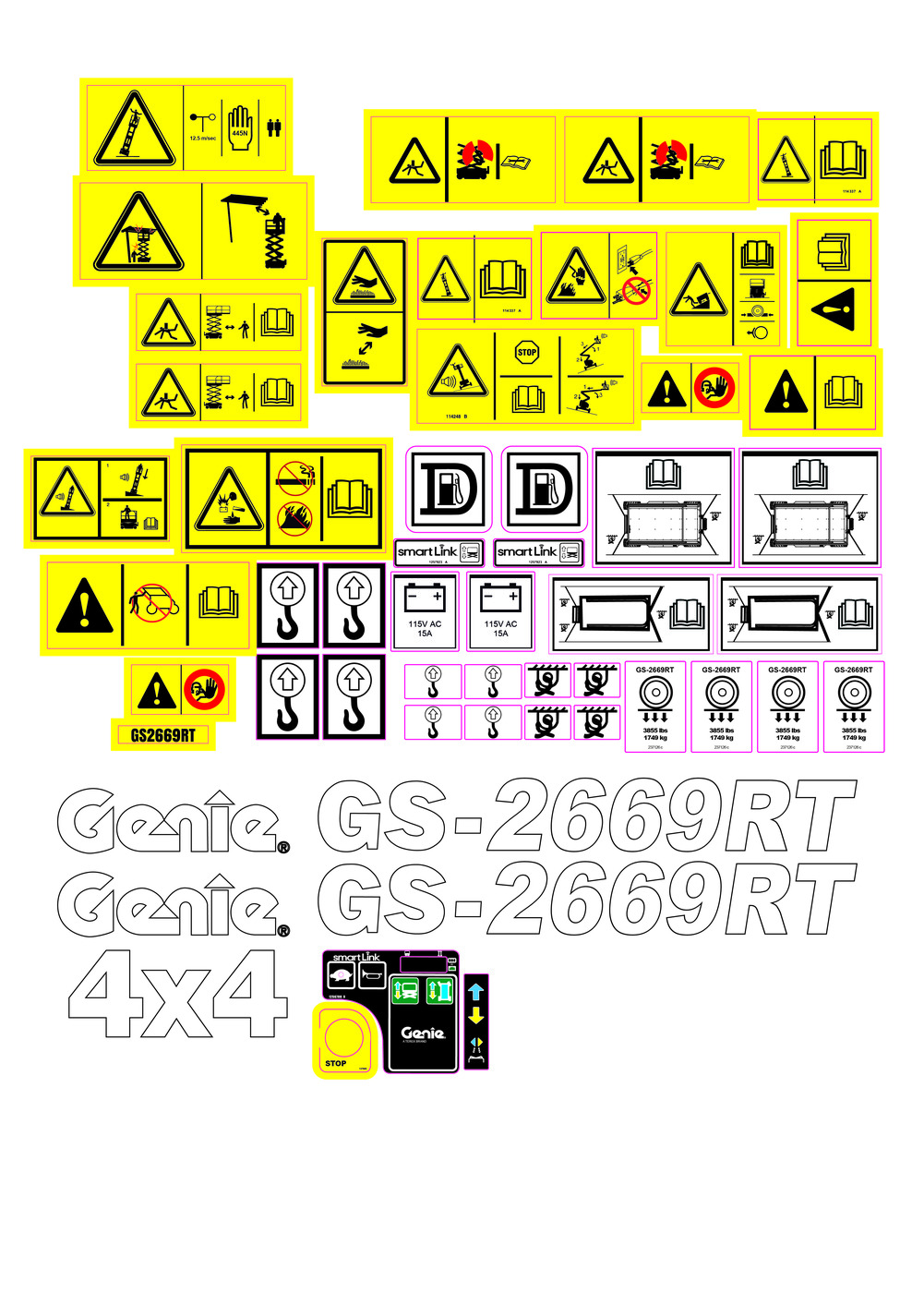 GENIE GS-2669 KIT - | Decals | Impresión y Rotulación